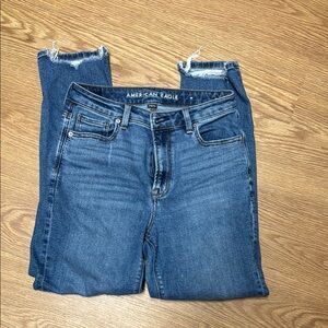American Eagle Outfitters High Waisted Distressed Skinny Jeans